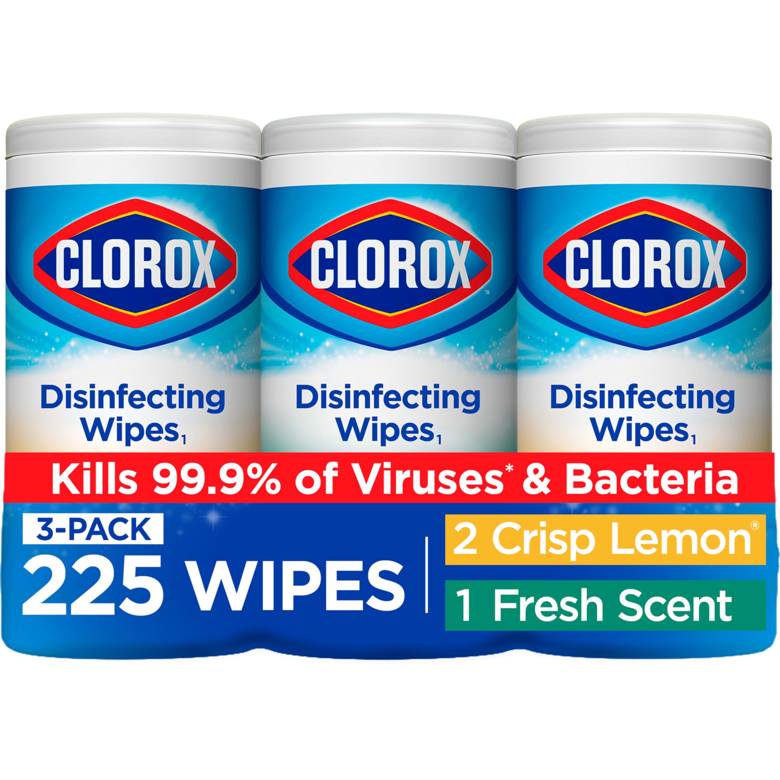 Clorox Disinfecting Cleaning Wipes Variety Pack 75 count per pack