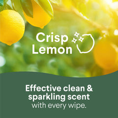 Crisp Lemon scent Clorox wipe canister