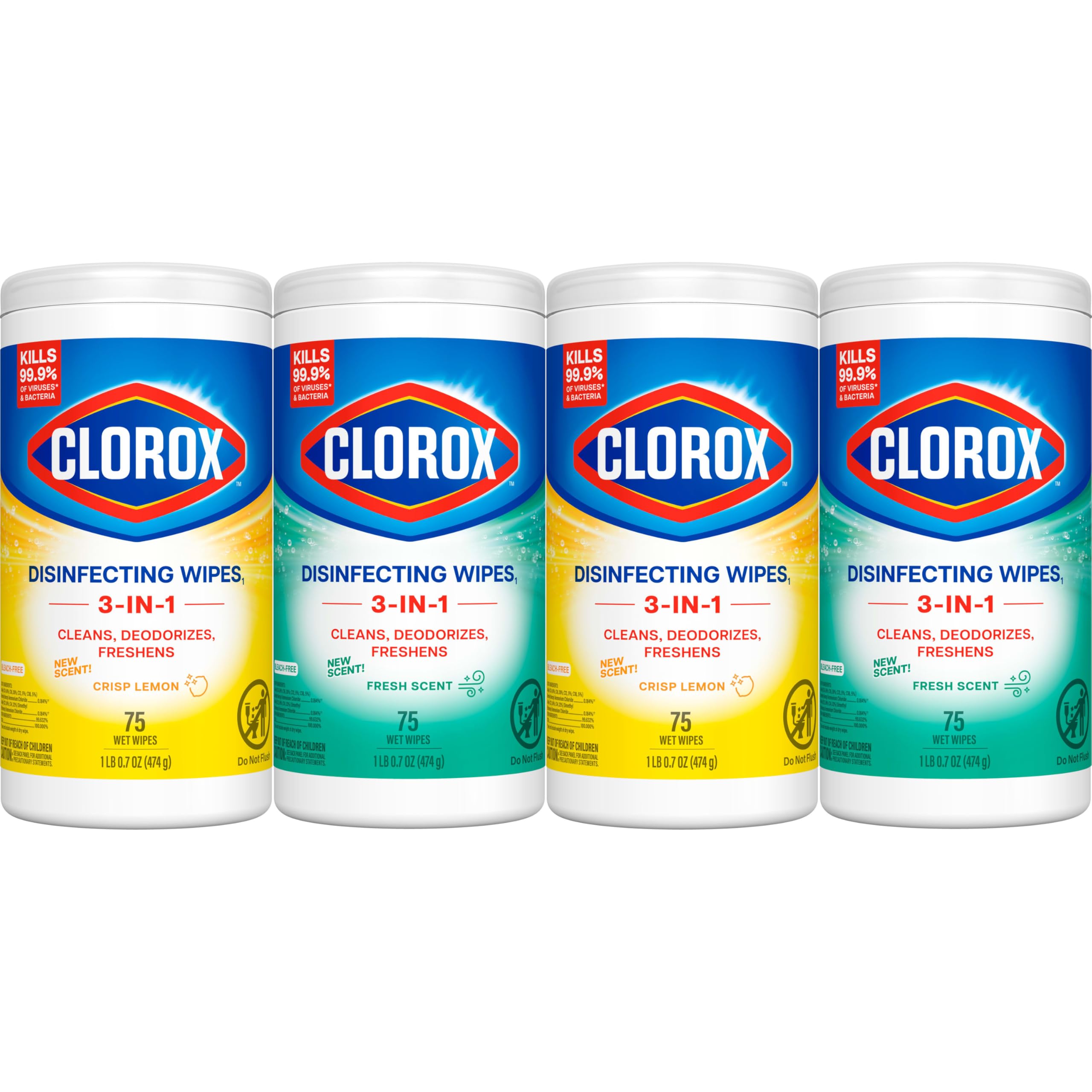 Kills 99.9 percent of germs on hard surfaces