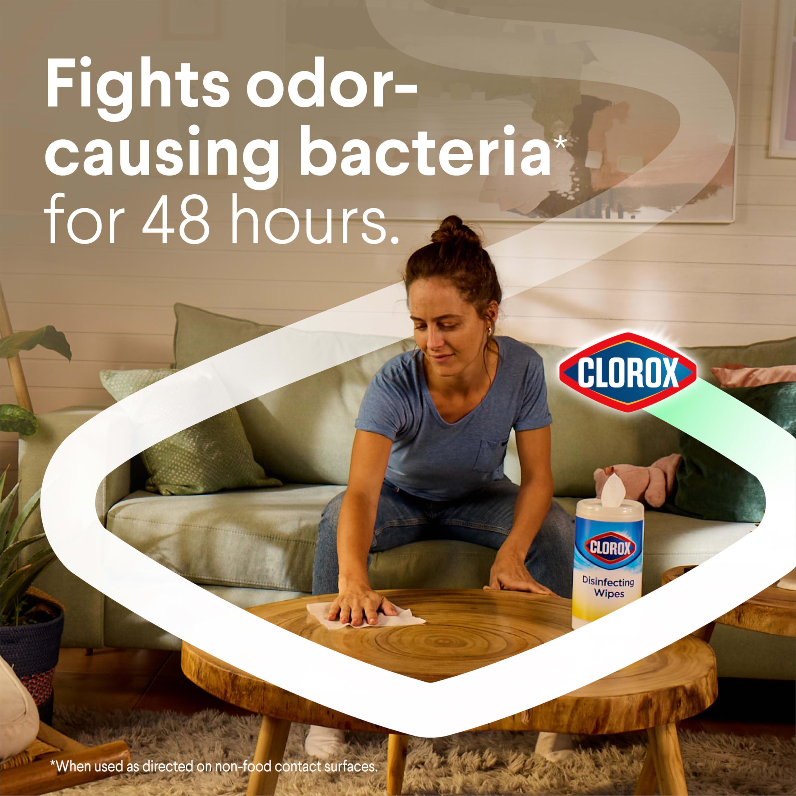 Clorox Wipes multisurface safe usage icon set