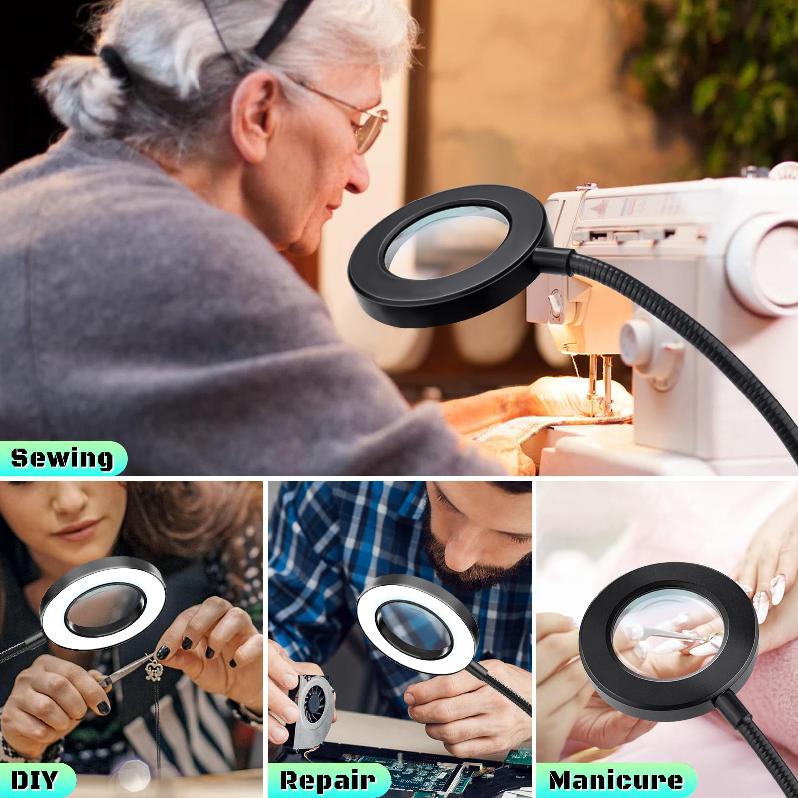 close up work magnifier ideal for elderly and precision tasks
