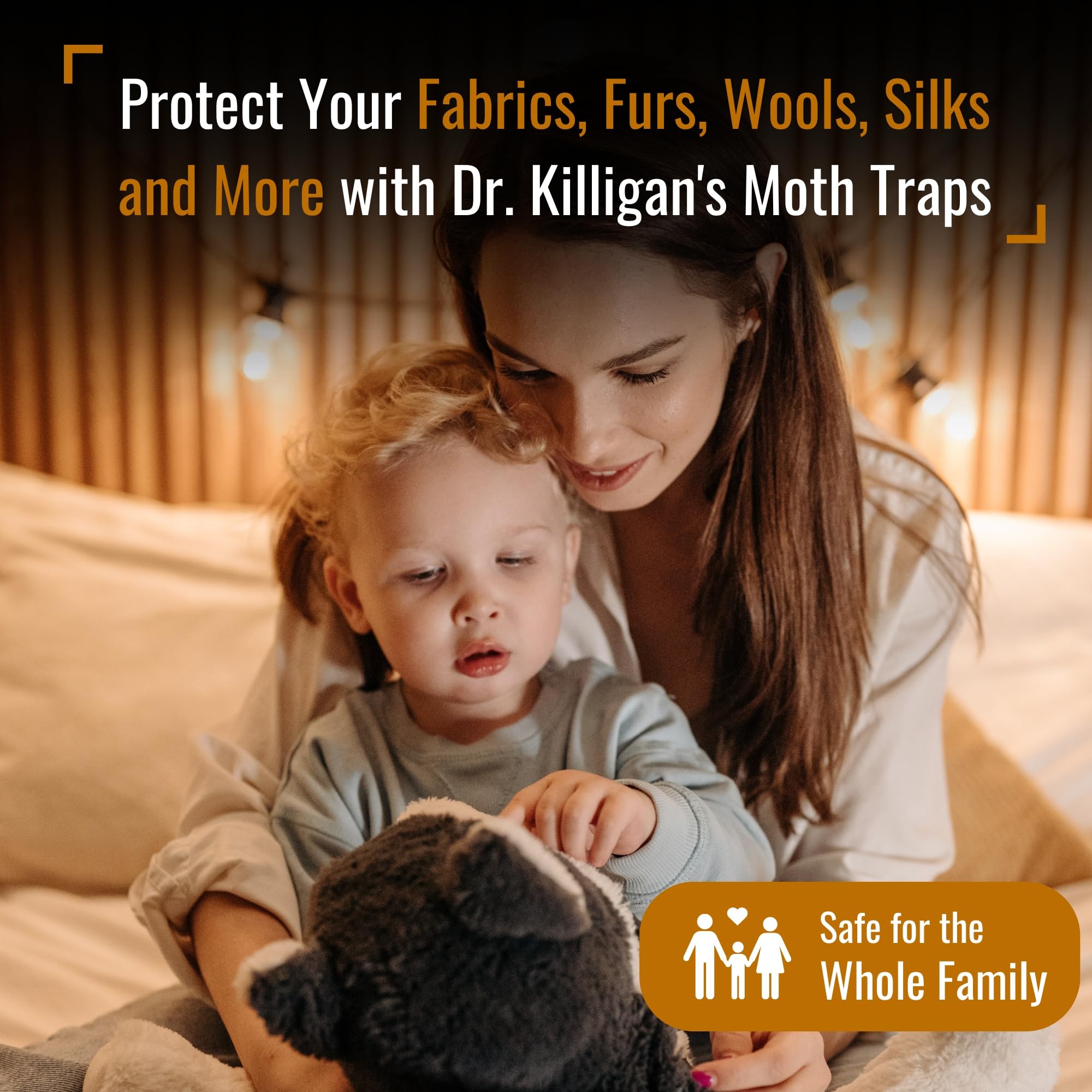 Two design options for the 6-pack clothing moth traps