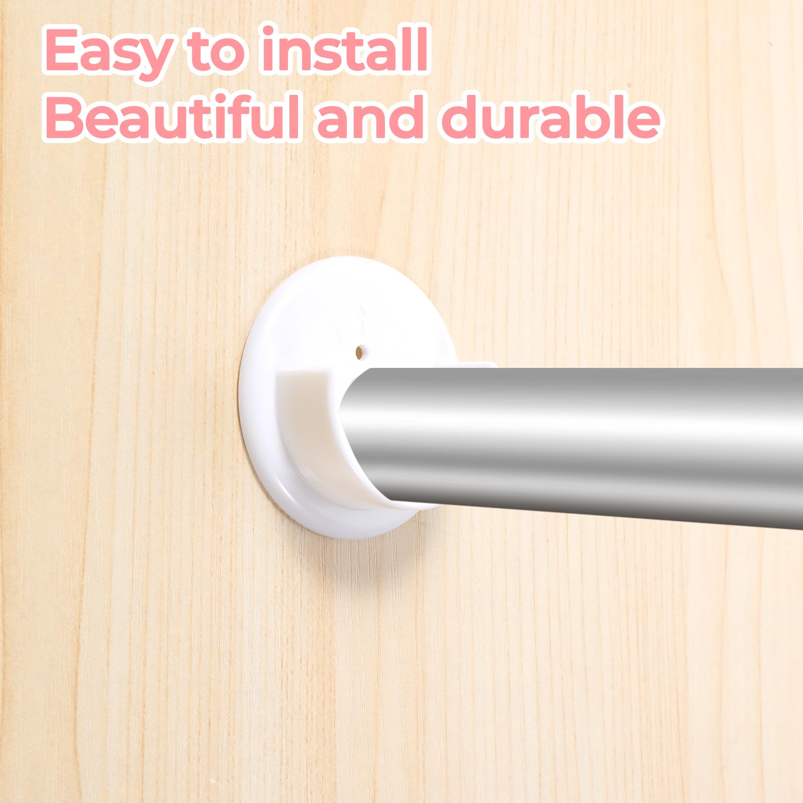 closet rod holders with screws