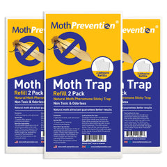 Clothes Moth Trap Replacement Strips for MothPrevention Moth Traps 6 pack in closet