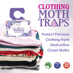 Clothes moth traps 6 pack for wardrobes and storage areas