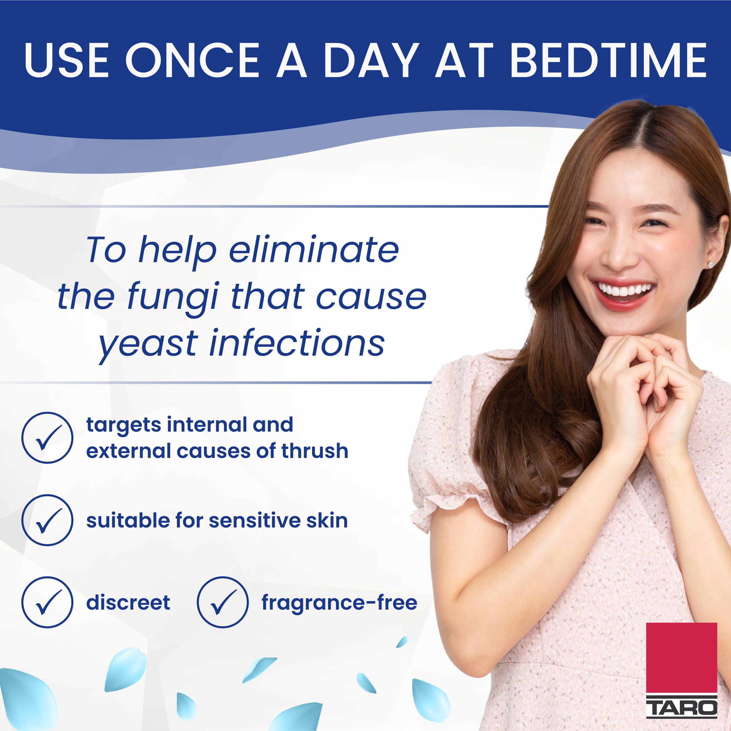 One-time use disposable vaginal applicators included