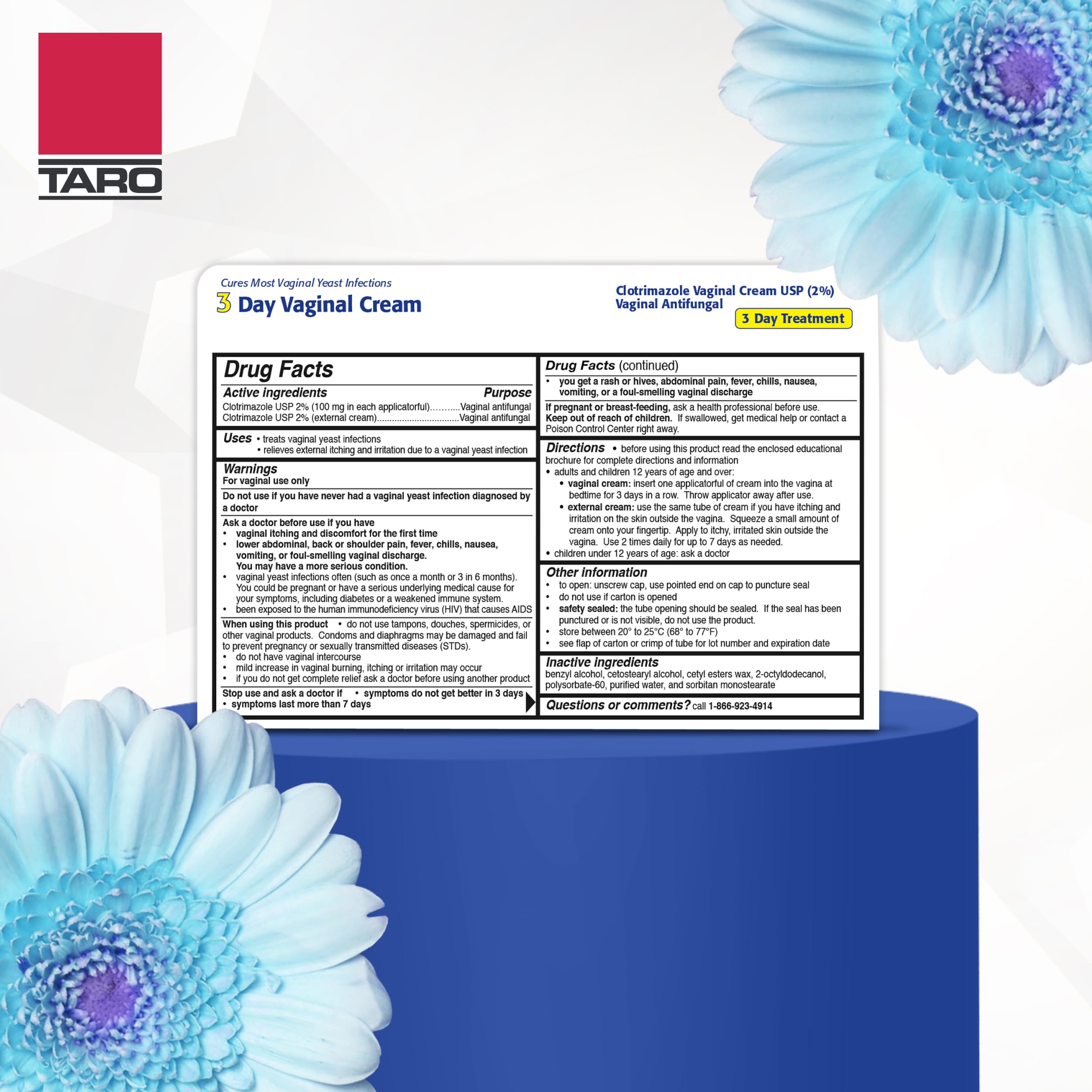 Compact travel packaging for Clotrimazole cream