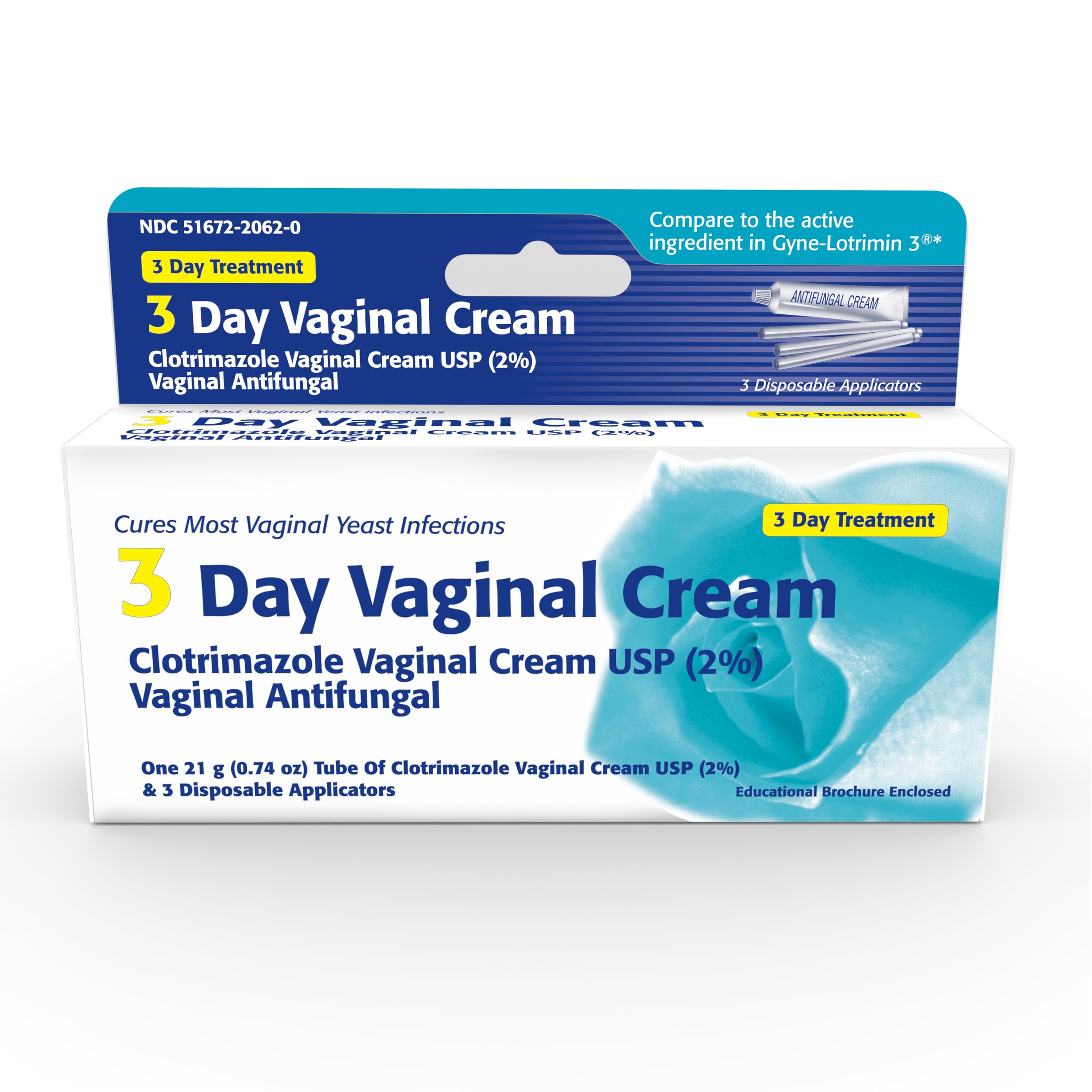 3-day treatment plan with clotrimazole intravaginal cream