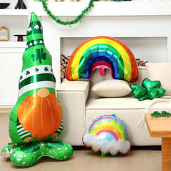Cloud rainbow balloons in set