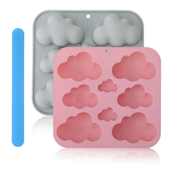 Two pack cloud silicone molds for fondant and chocolate