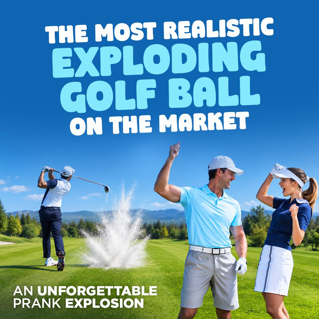 3 pack exploding golf balls ready for laughs on course