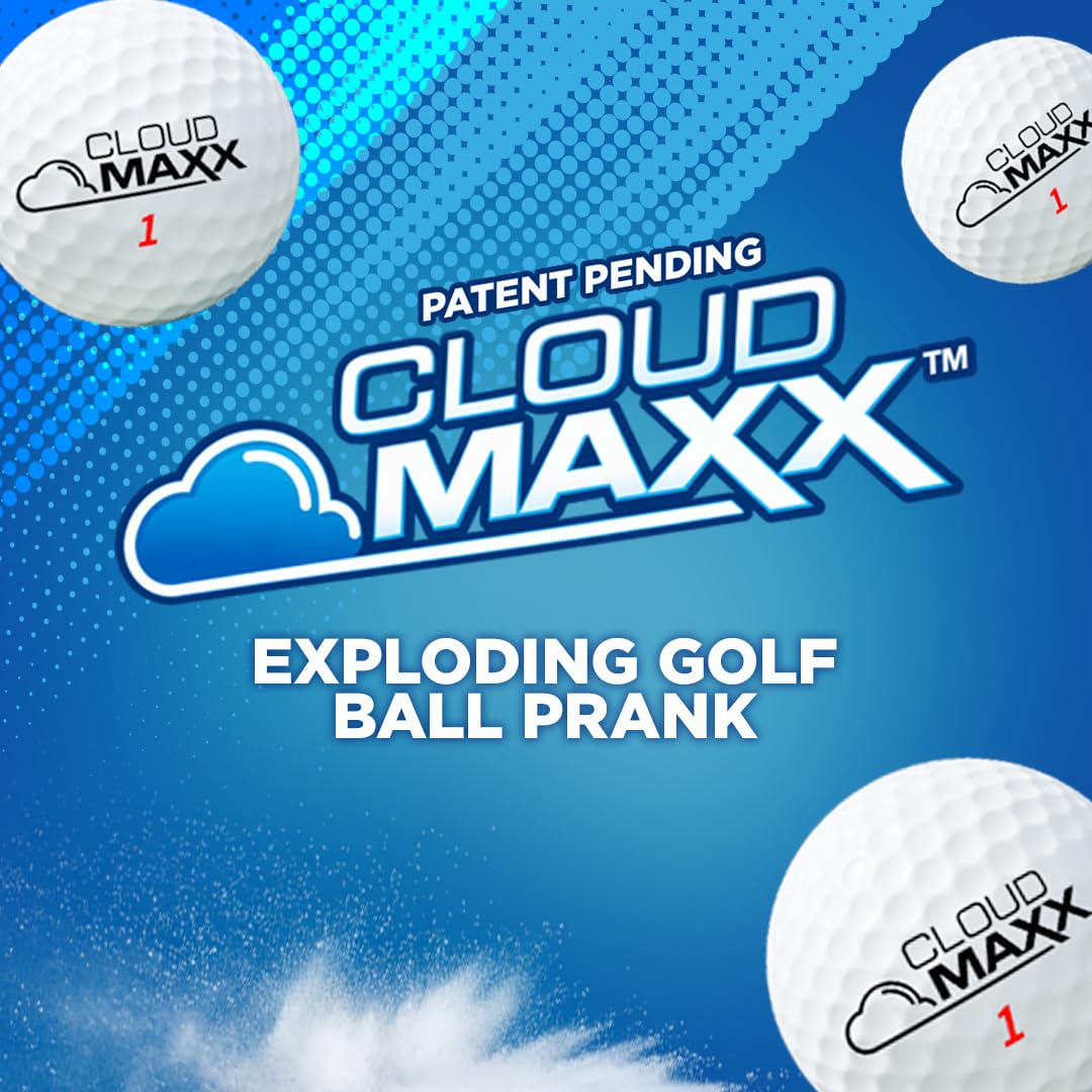 CloudMAXX exploding golf balls prank ball set for golfers