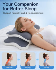 CloudNook cervical pillow neck support design