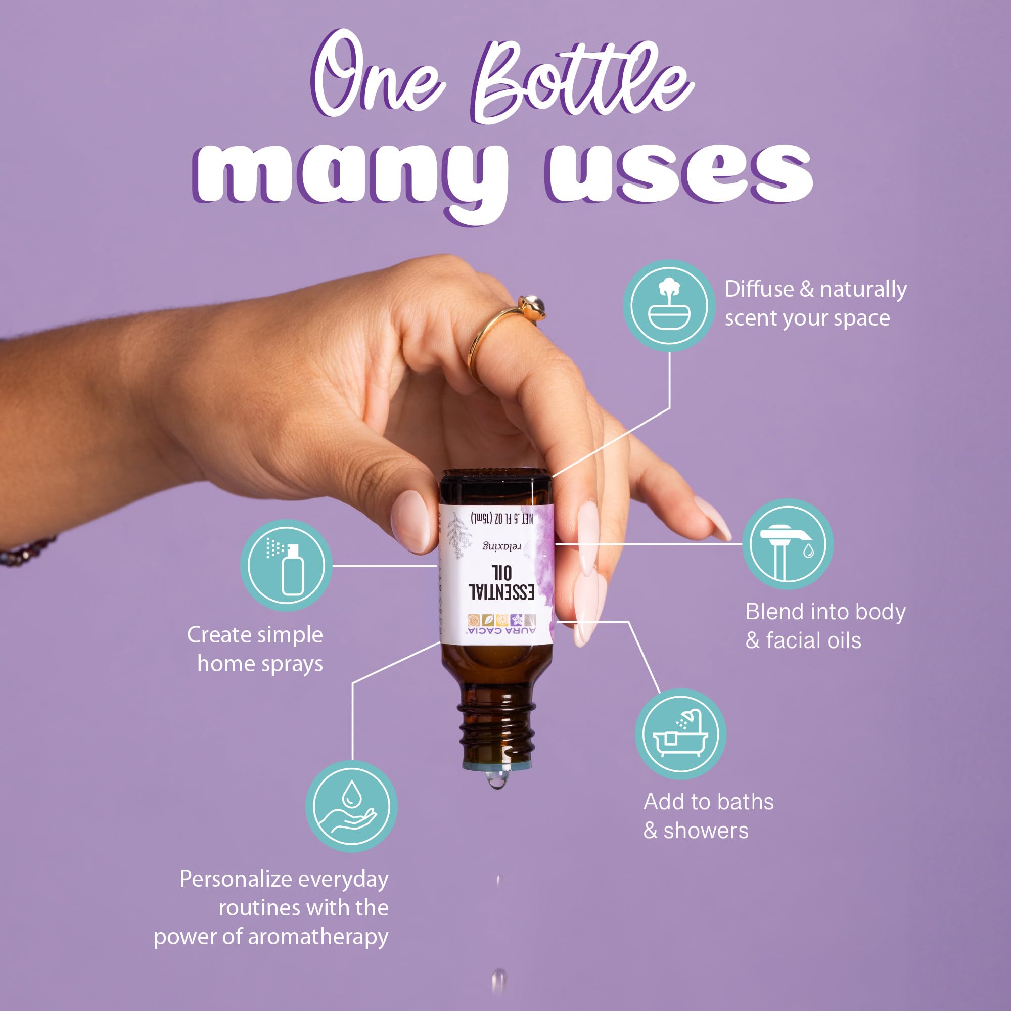Aura Cacia essential oil clove bud 0.5 ounce label view