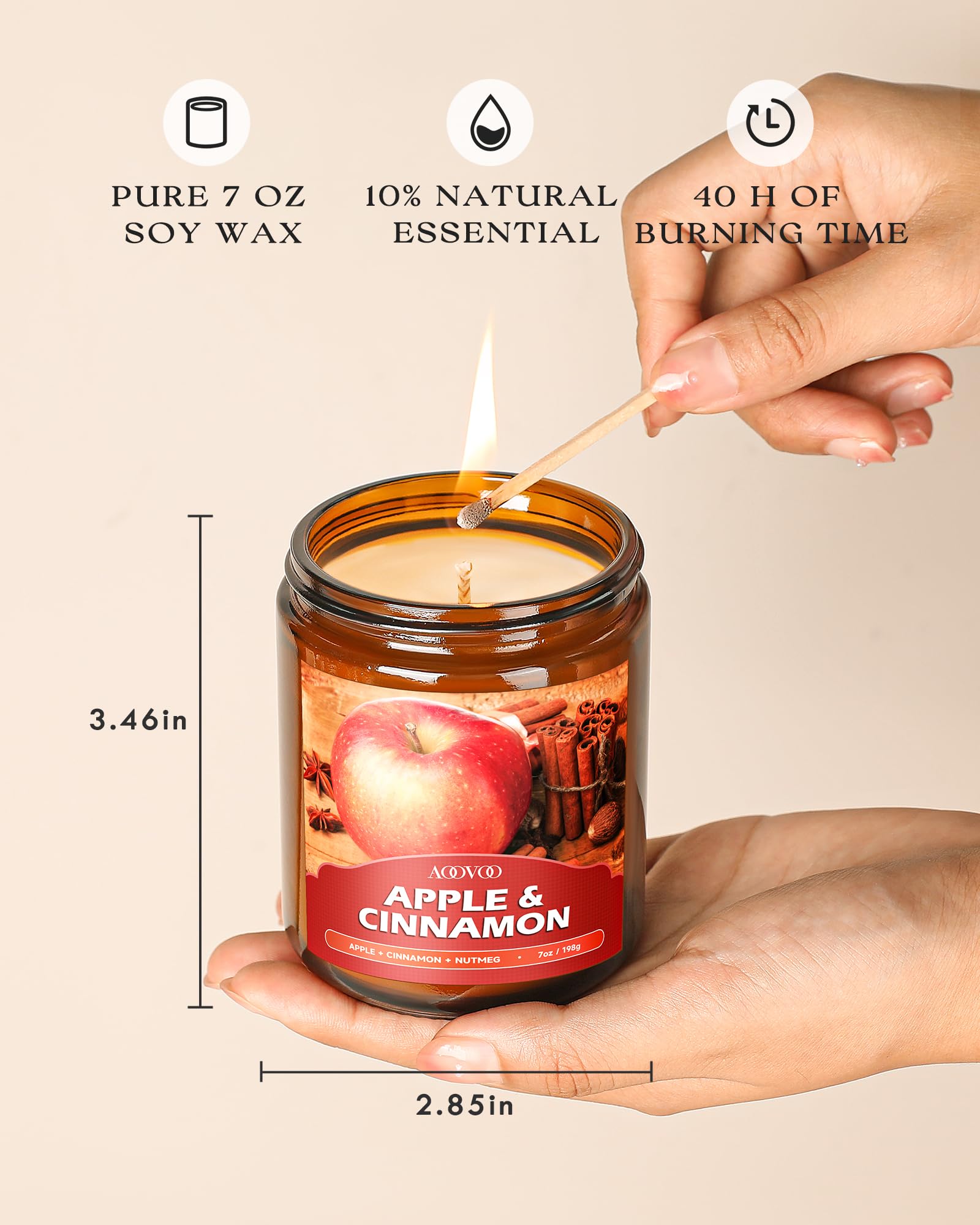 Vanilla Cupcake fragrance candle AOOVOO set