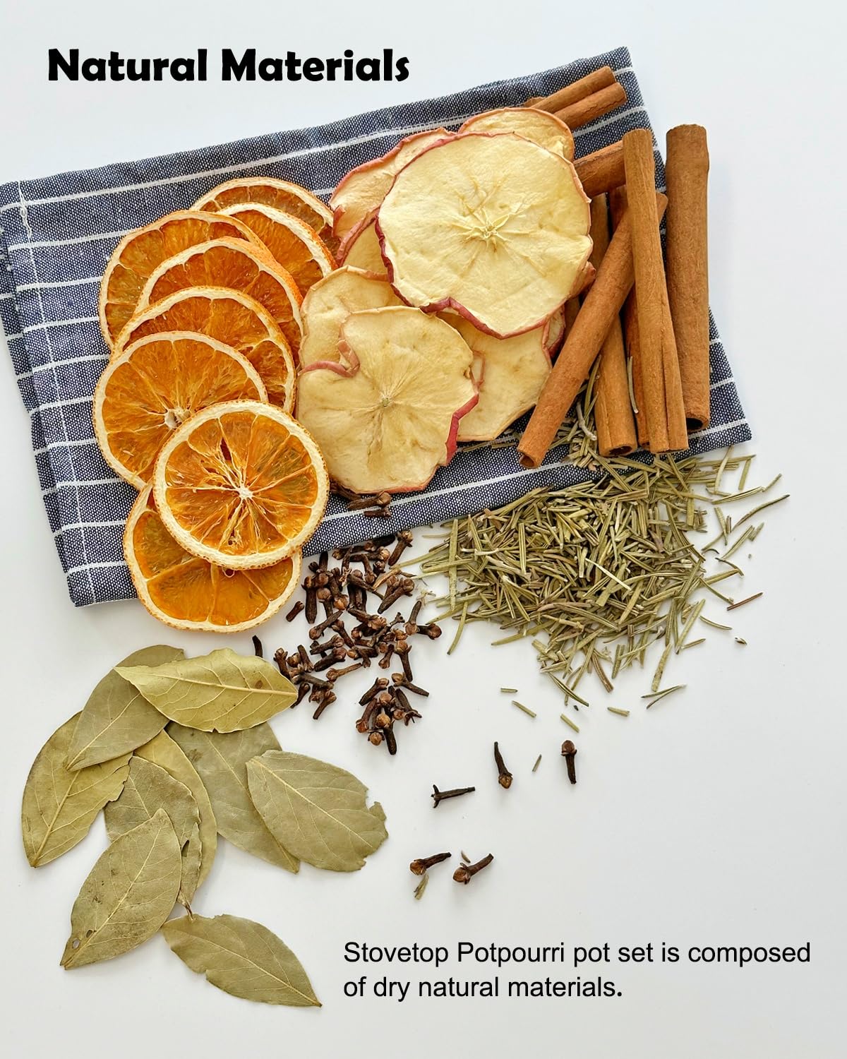 Dried clove and cinnamon in potpourri mix