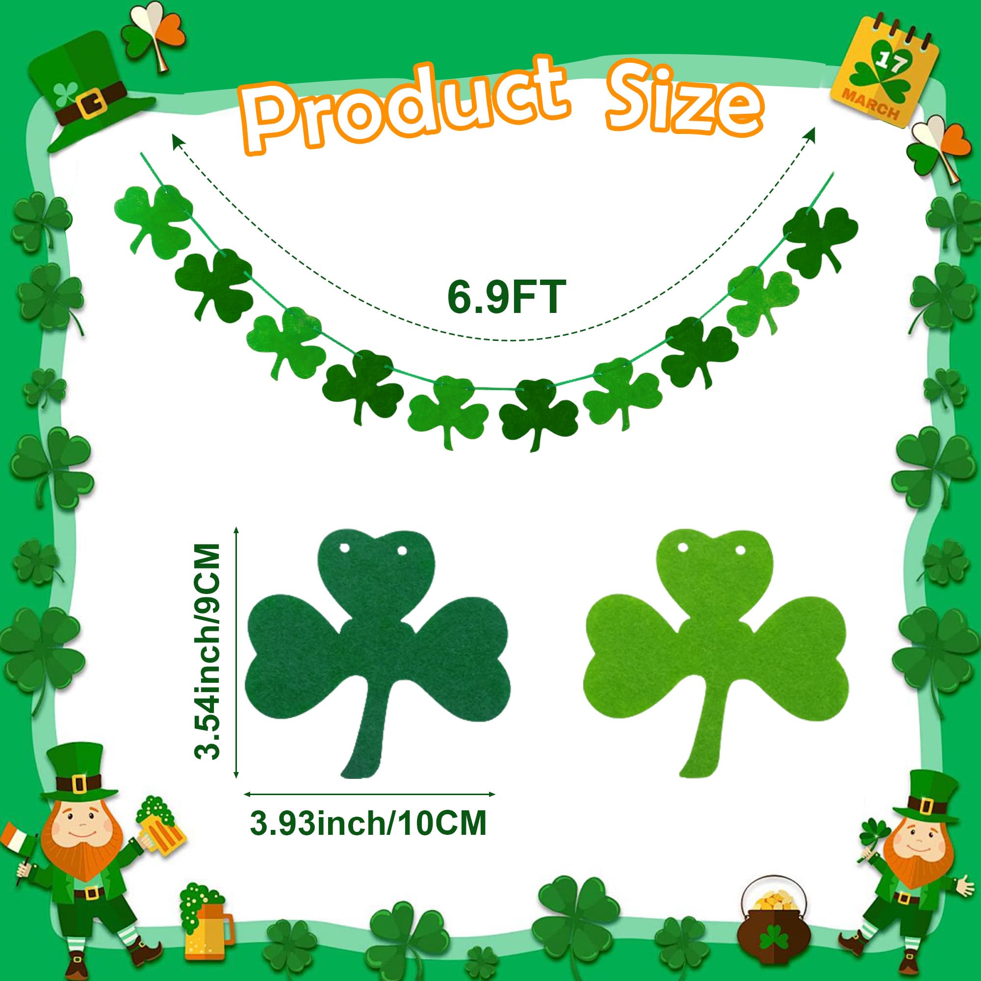 st patricks day decorations clover banner