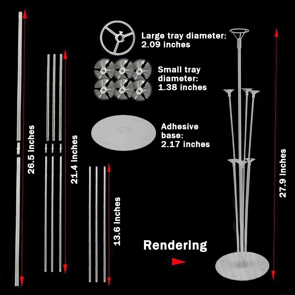 Balloon stand kit for table and floor by CLoverHust