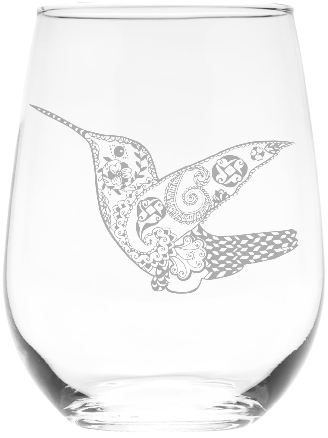 C M Hummingbird Stemless Wine Glass 17 oz