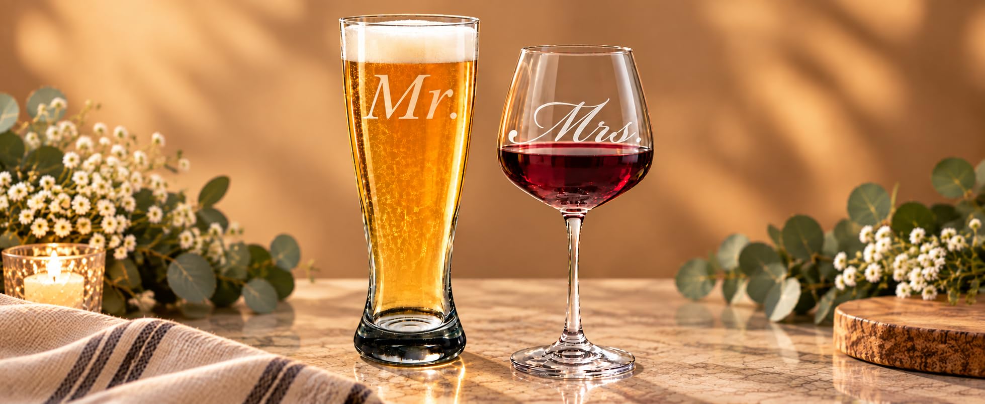 Pilsner beer glass suitable for pilsners and lagers