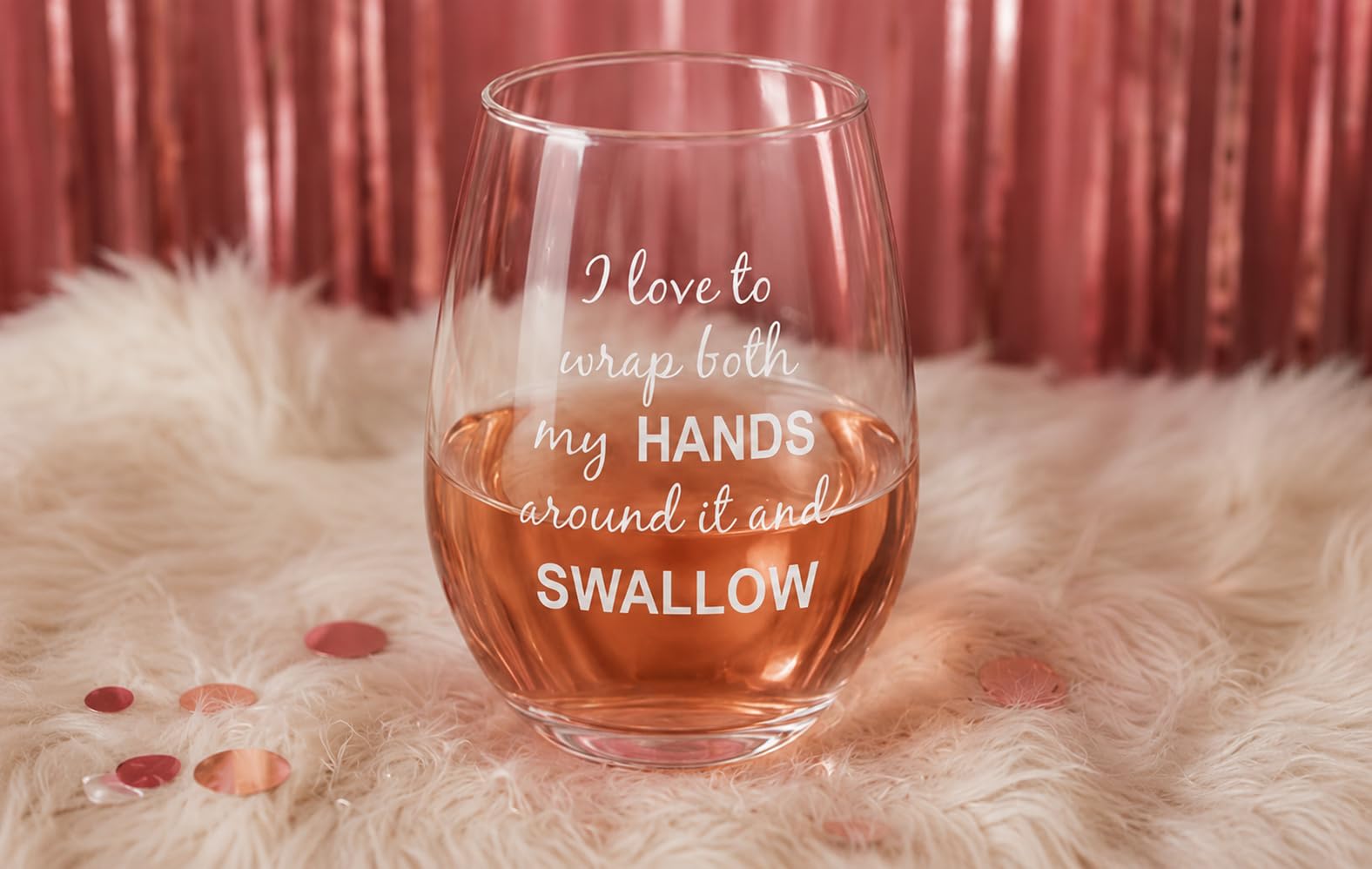 C M I dishwasher safe stemless wine glass
