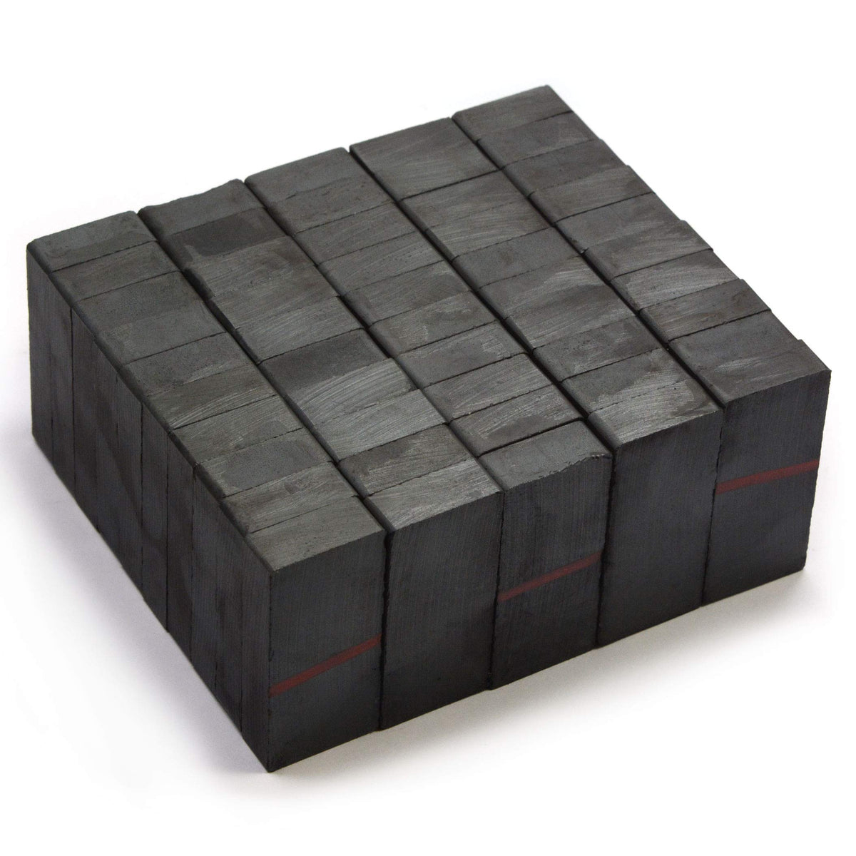 CMS MAGNETICS 50-piece ceramic domino block magnets 1-7/8 x 7/8 x 3/8 in