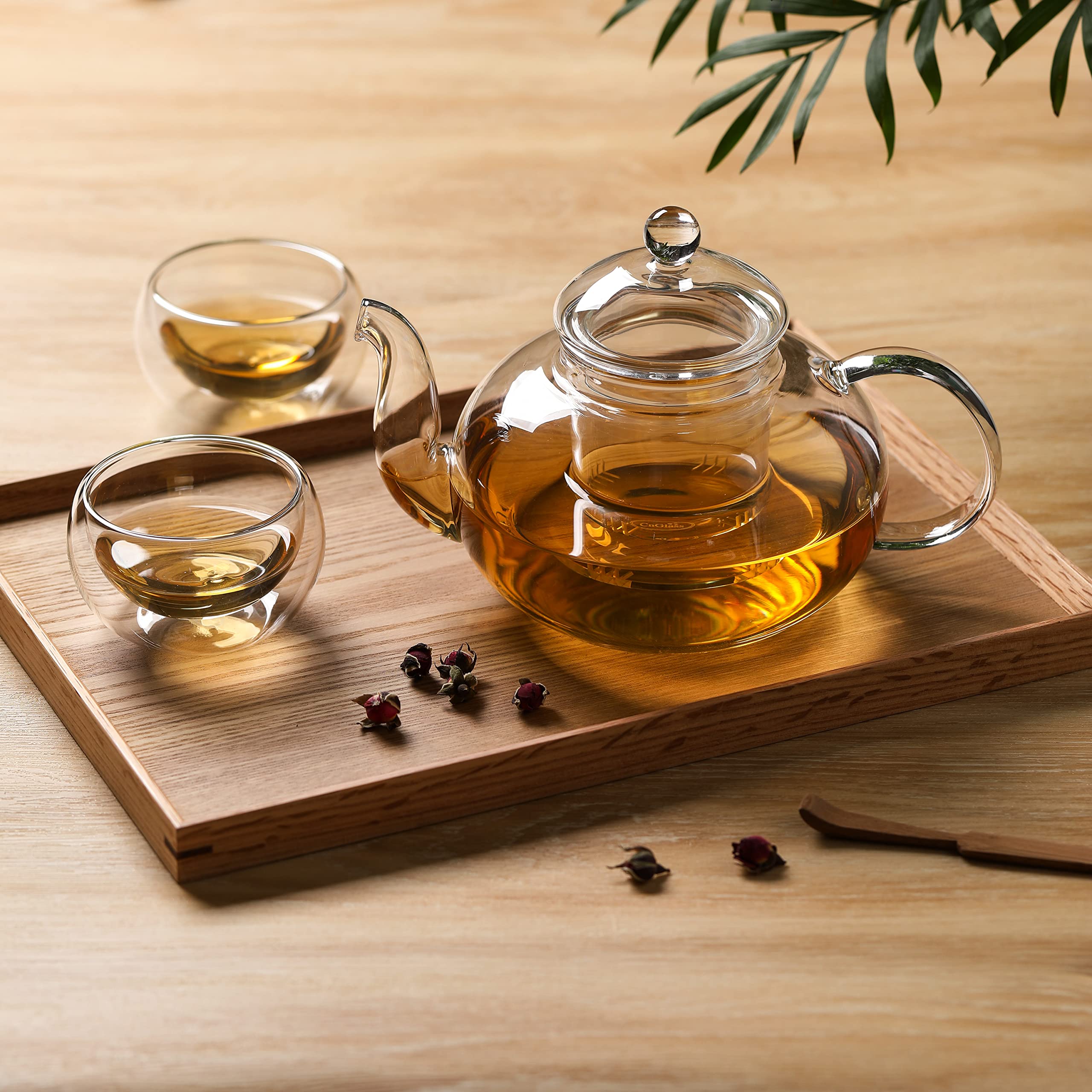 Gift ready CNGLASS tea pot packaging