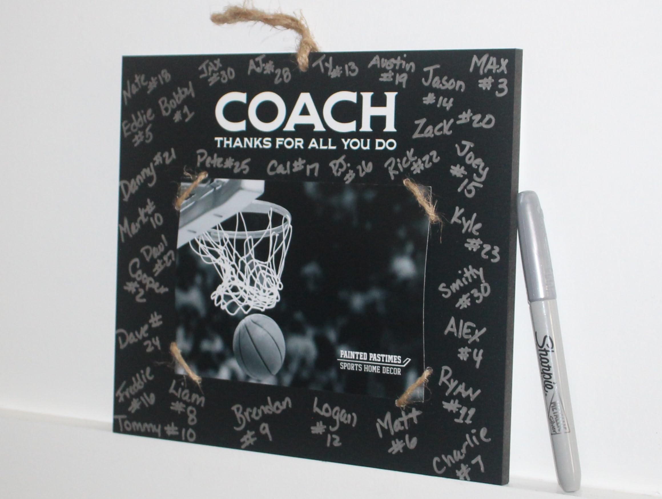 Coach thanks frame with 4x6 photo option