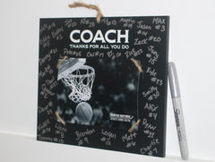 Coach thanks frame with 4x6 photo option