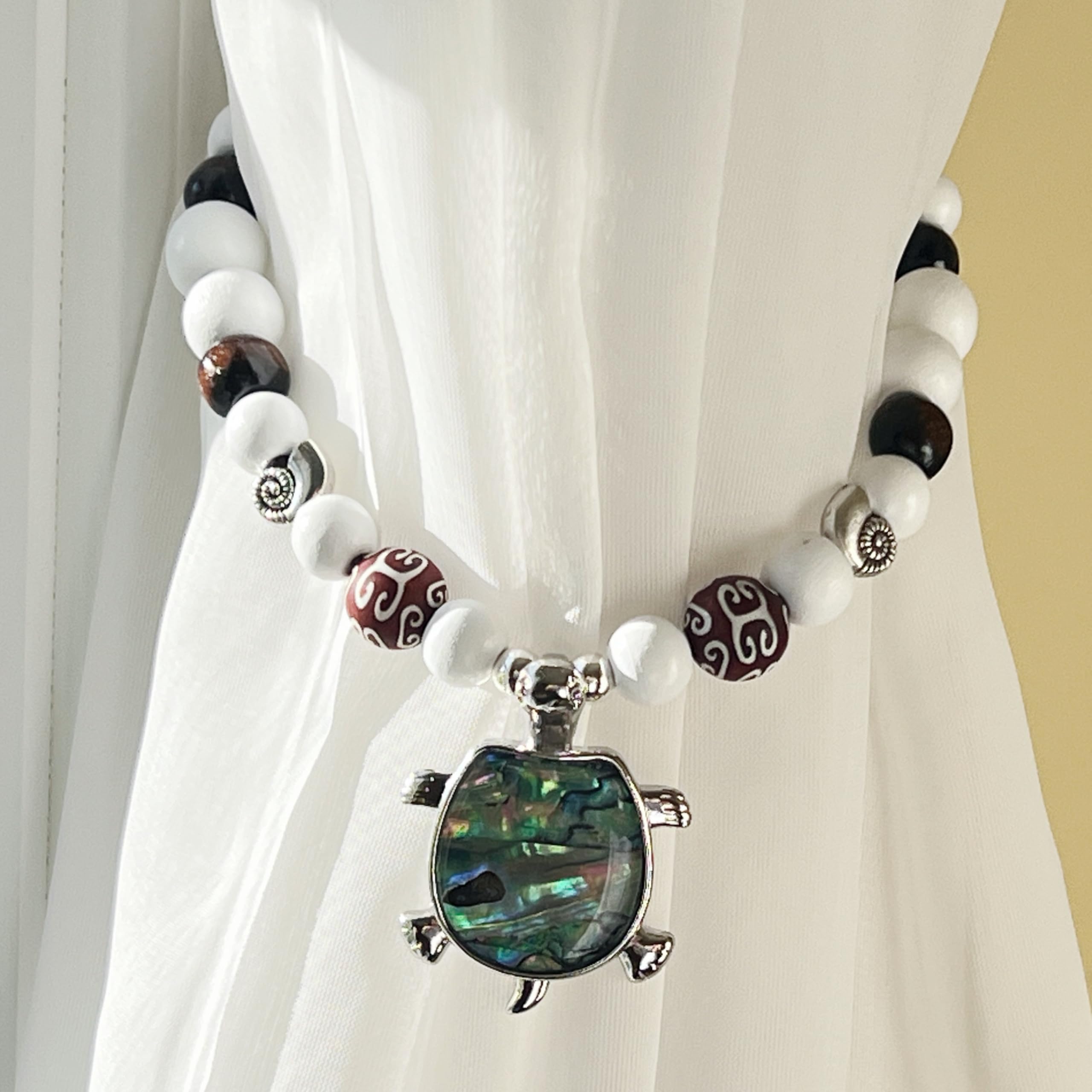 18 inch curtain tieback length with hanging ring