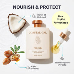 Pre-swim protection feature of Coastal Grl Leave-In Conditioner