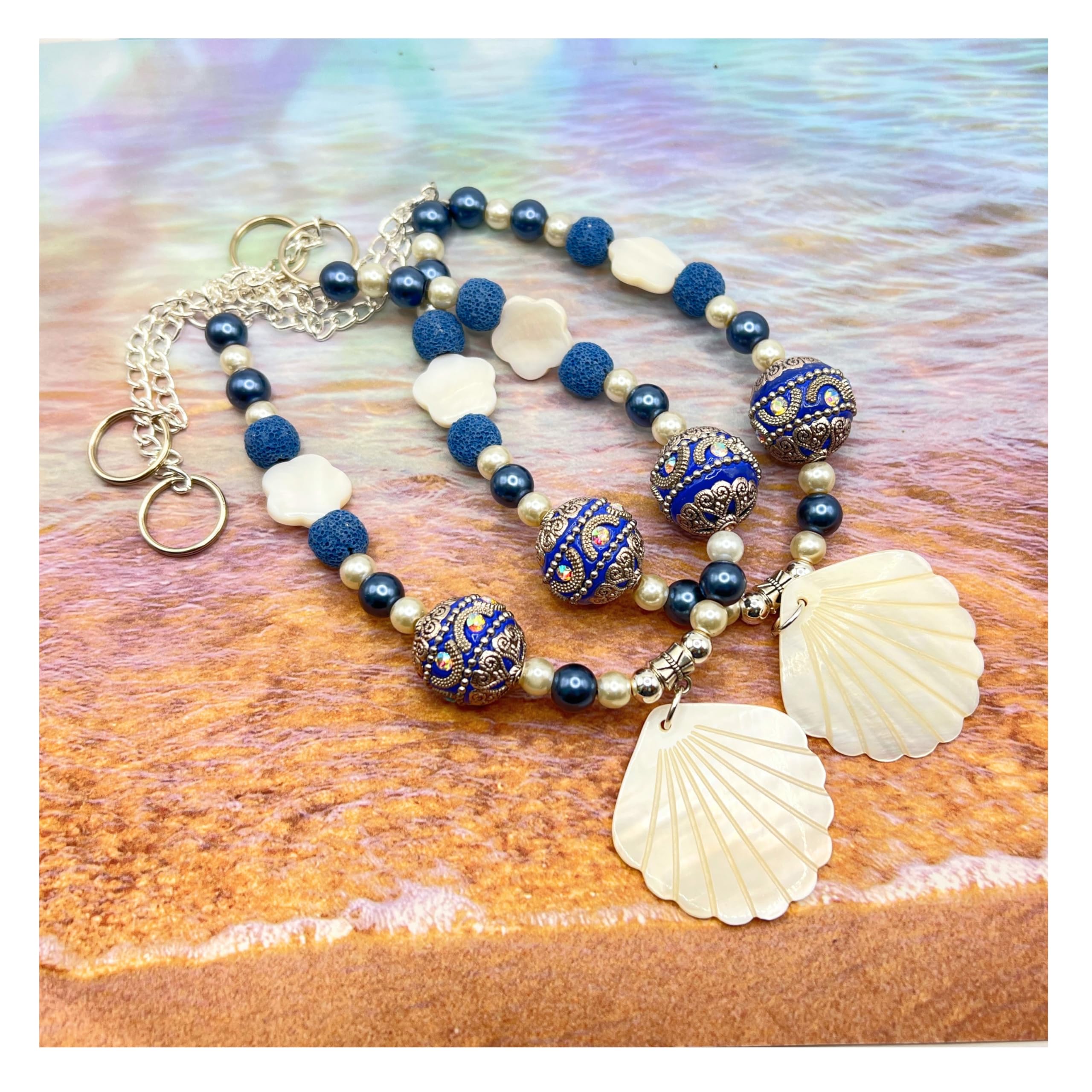 Beach style seashell decor for windows