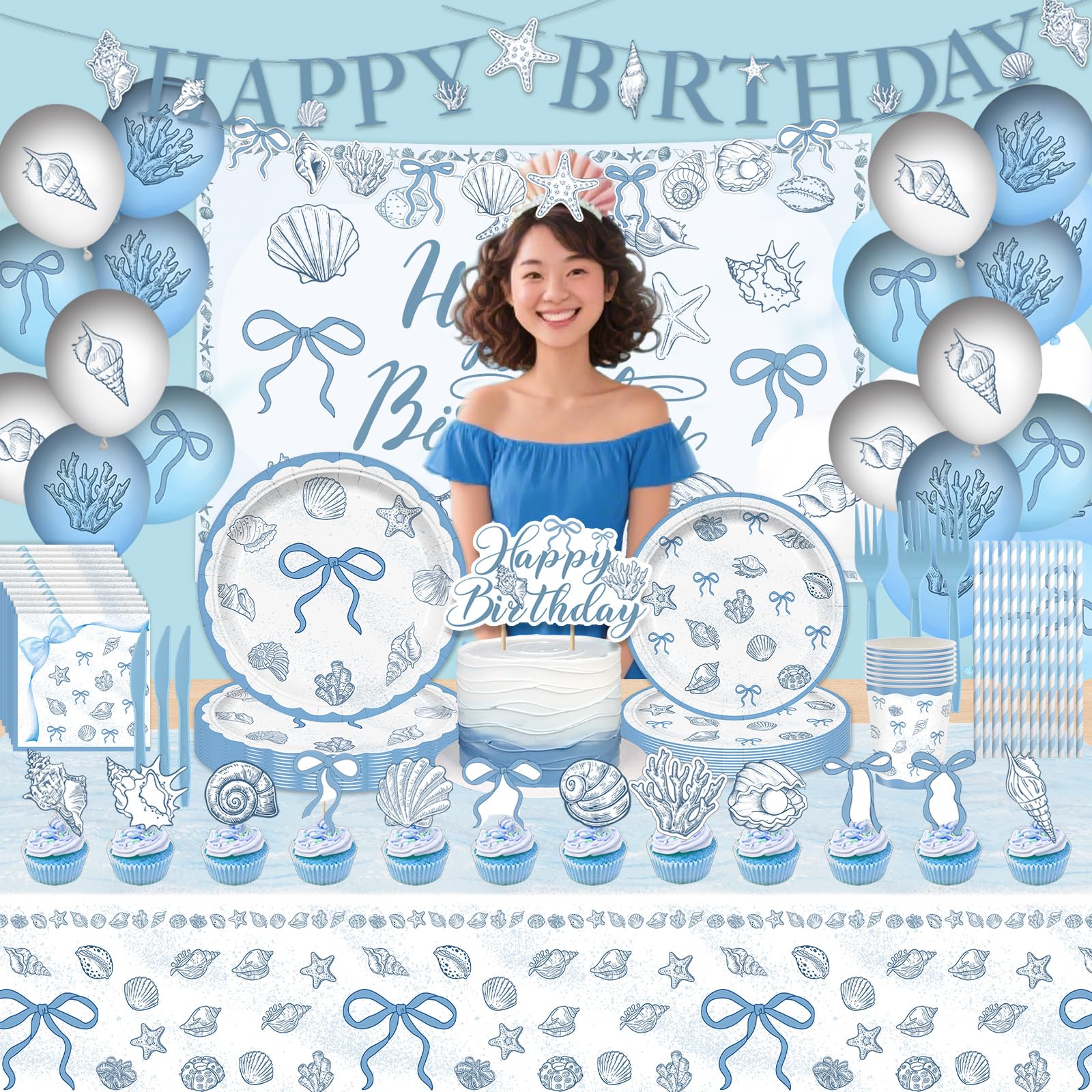 The Summer I Turned Pretty themed coastal party decor set