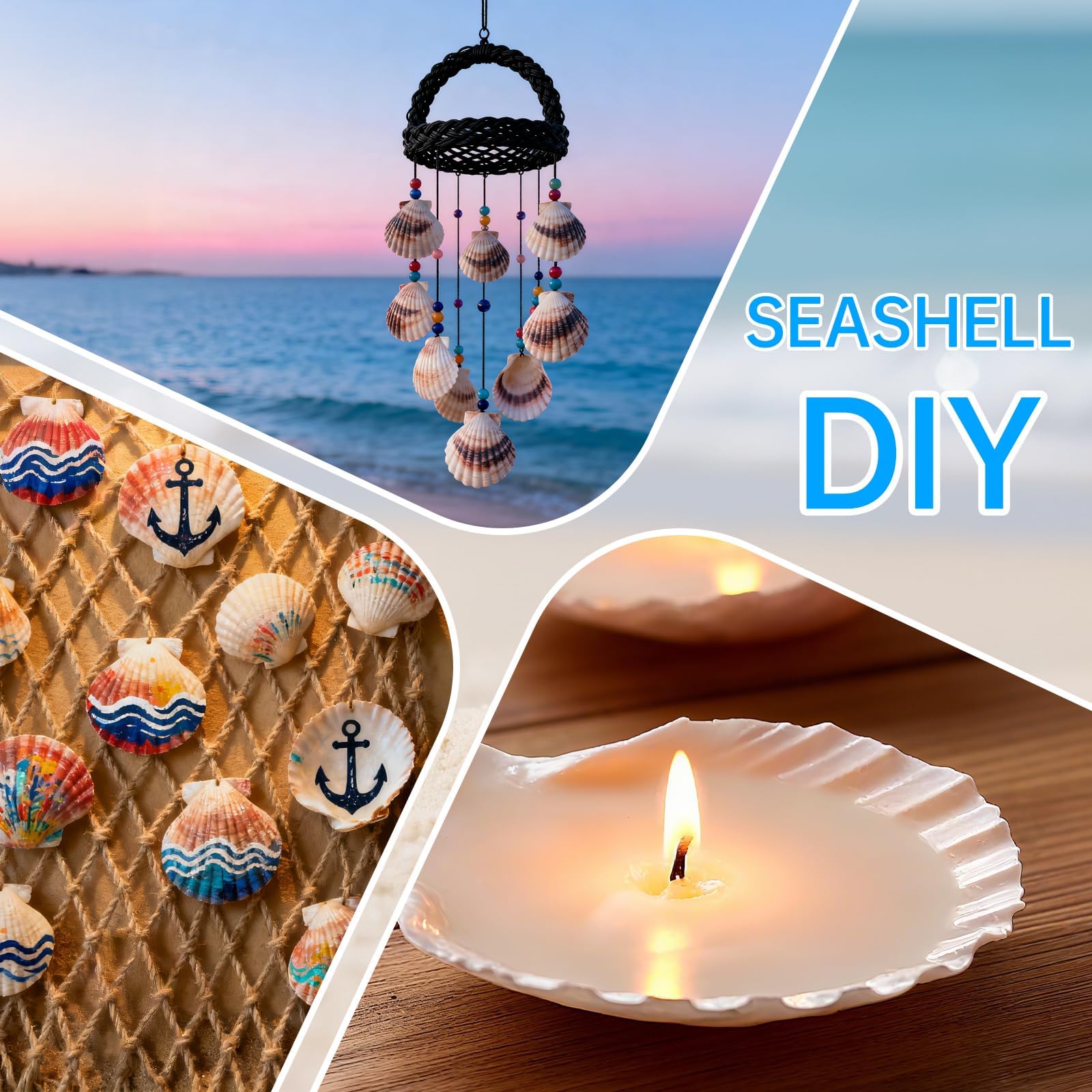 coastal decor shells for parties and weddings