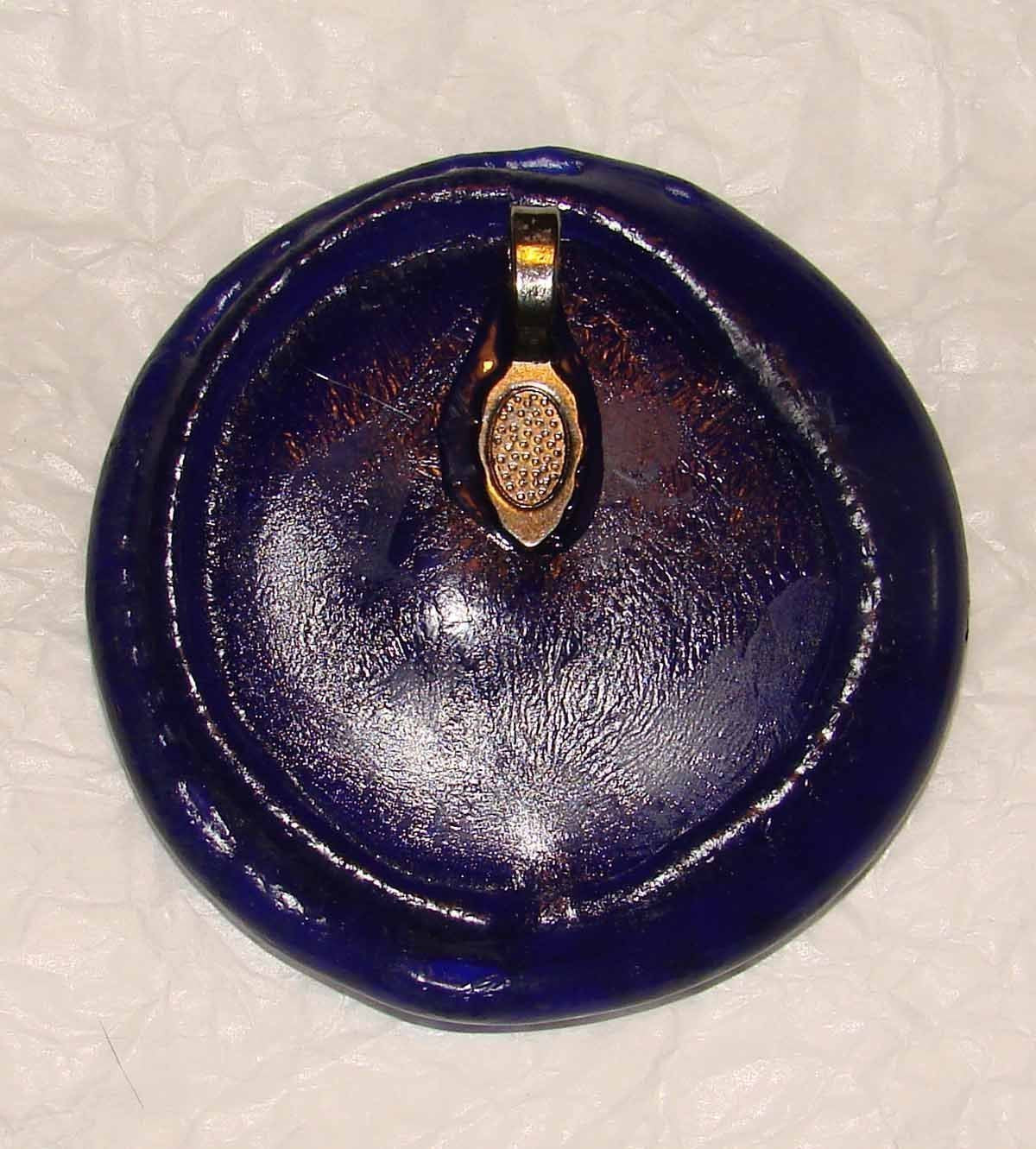 Blue flower glass ornament from same mold
