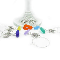 Colorful drink markers for beach party and coastal events