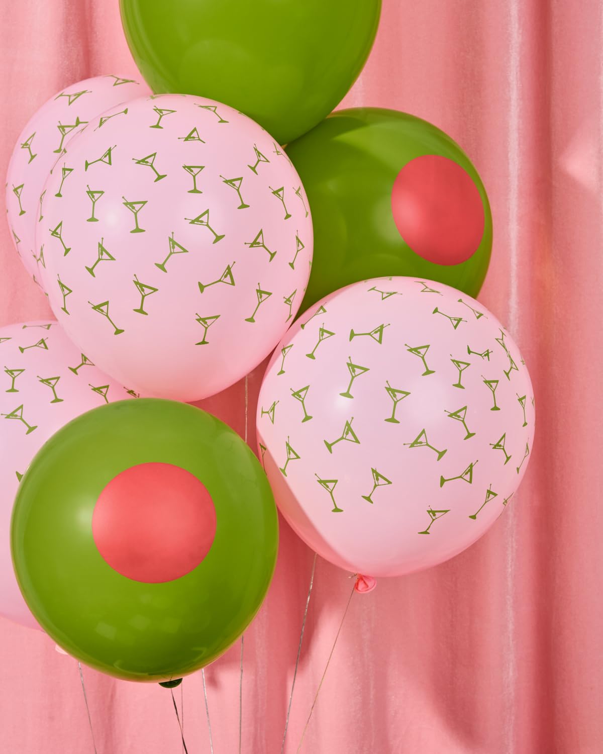 galentines day cocktail balloons decorative set