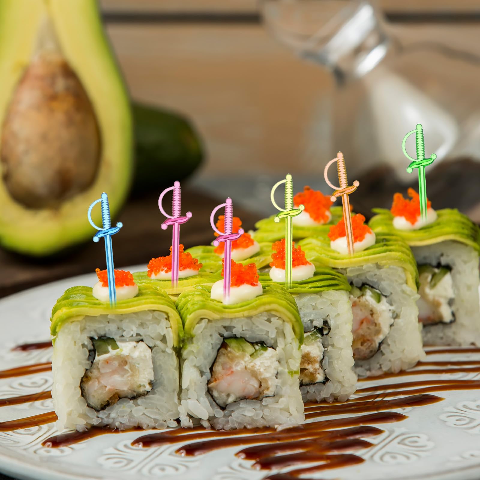 Eye catching sword design for appetizers
