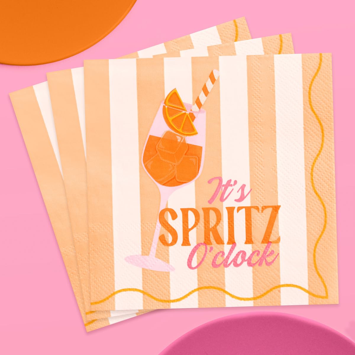 Main character moments napkins glam spritz for tablescape