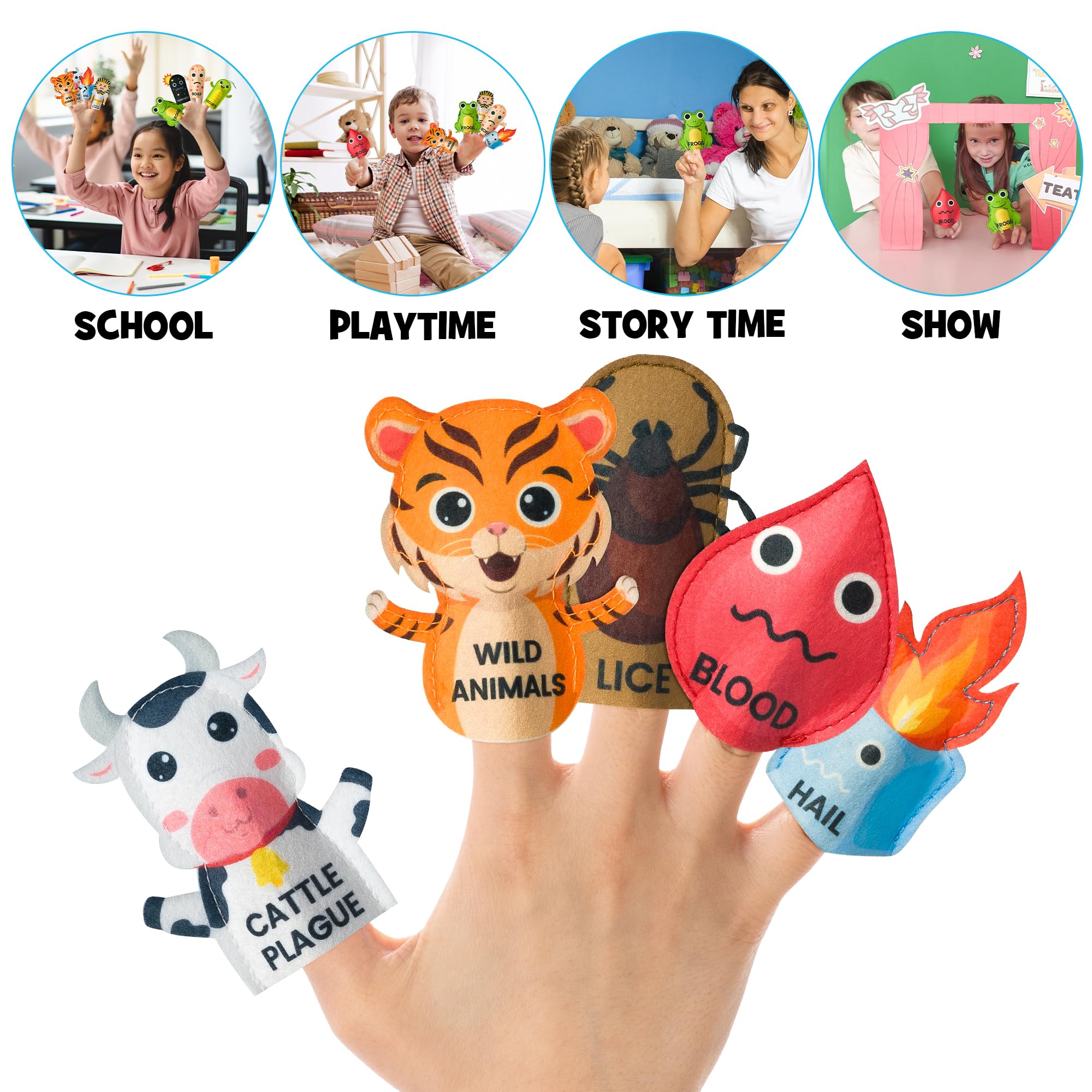 Edutainment Passover puppets for classroom activities