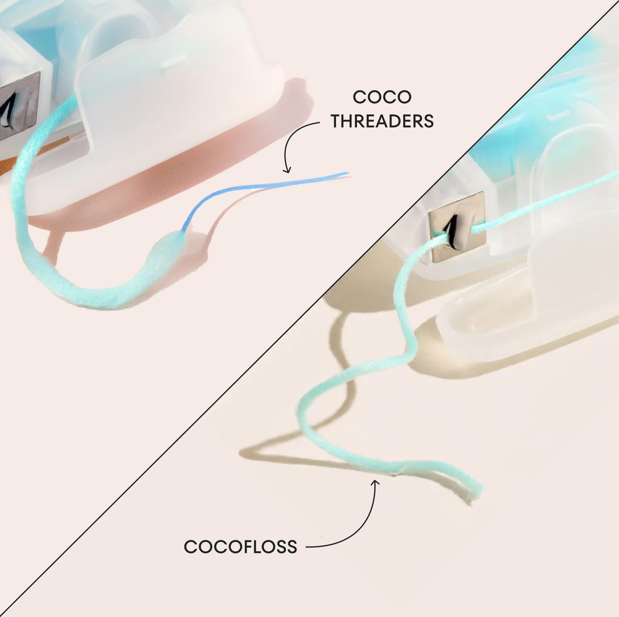 Threaders designed for implants bridges braces and retainers with CocoPlush