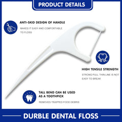 2-in-1 interdental floss pick and toothpick design