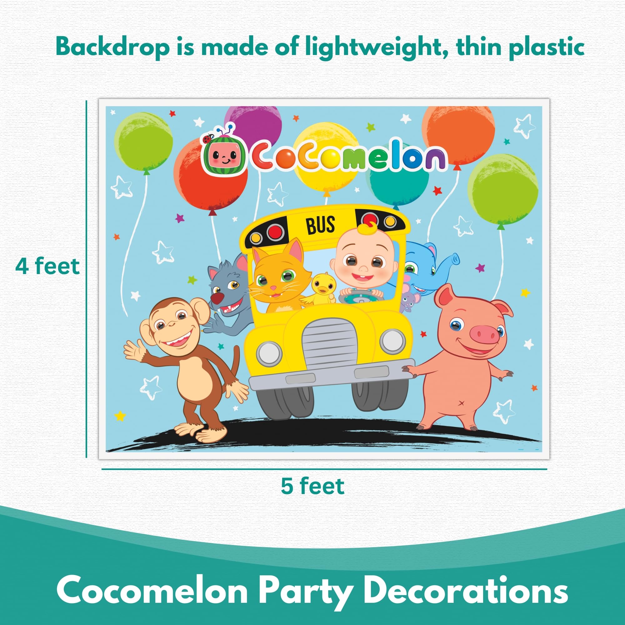 Cocomelon Happy Birthday banner 6 ft for celebration