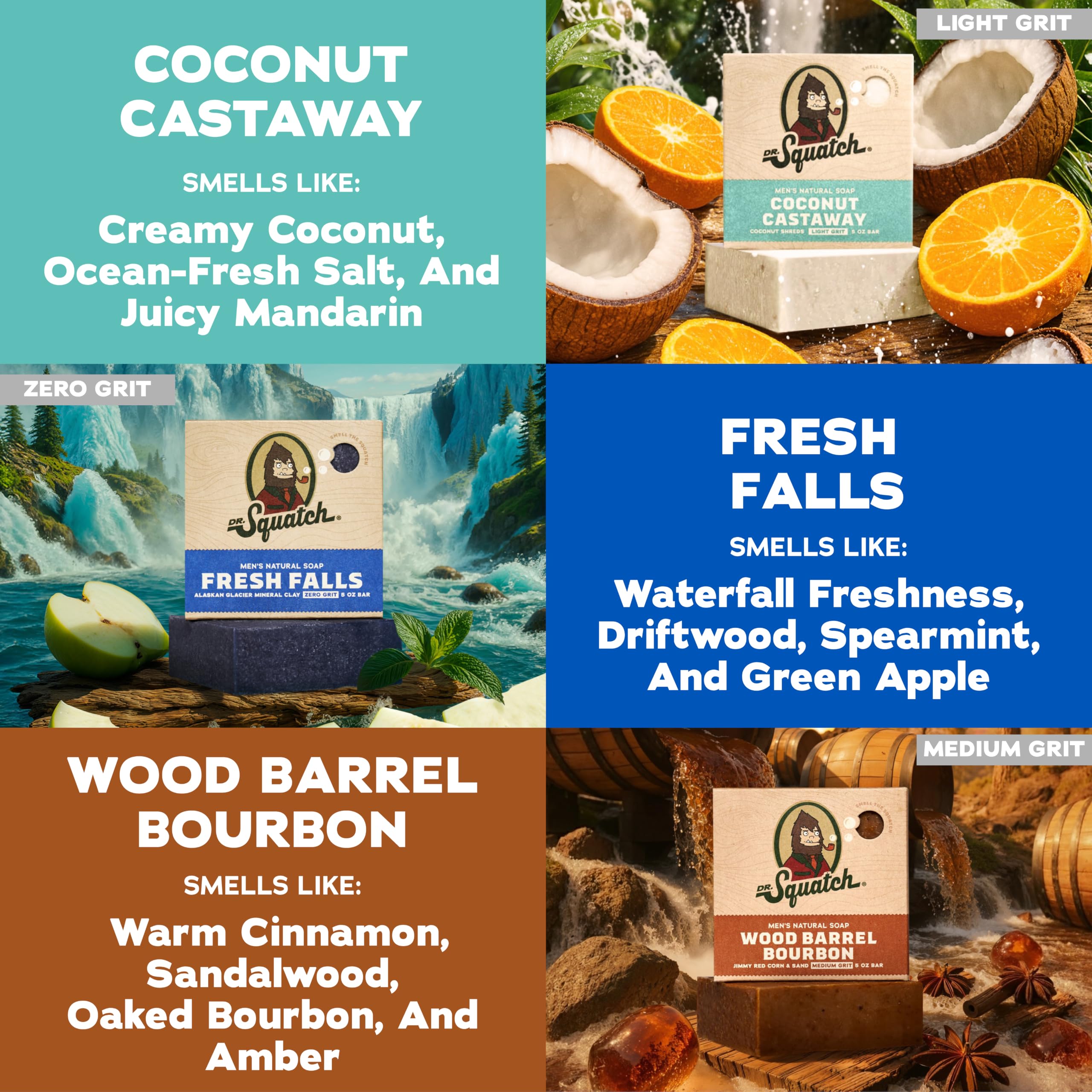 coconut castaway mini soap bar dr squatch alt text
