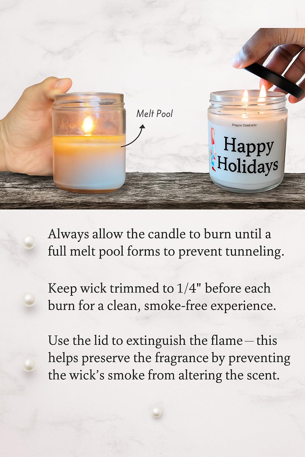 Ocean Breeze fragrance option for the BJ Candle