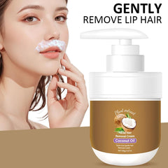 Coconut Oil Facial Hair Removal Cream for Women product packaging