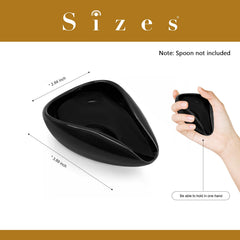 Spoon rest at coffee bar with stirring sticks nearby