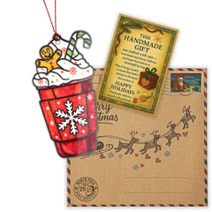 Coffee Christmas Ornaments colorful design on ornament