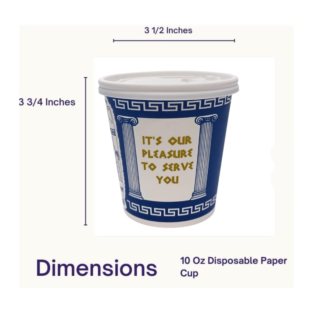 10 oz coffee cups with lids for hot or cold drinks