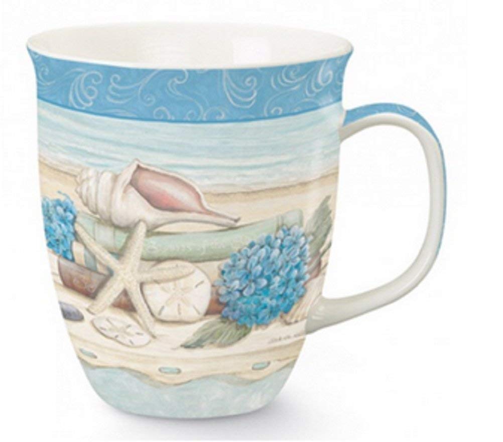 Coffee or Tea Mug Stories of the Sea ceramic mug with smooth rim and comfortable handle
